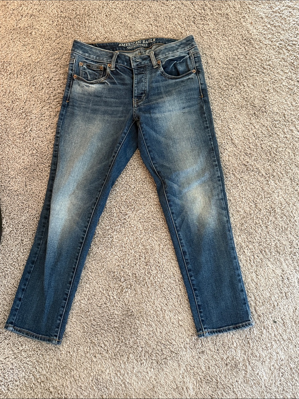 American Eagle Boy Crop Stretch Jeans